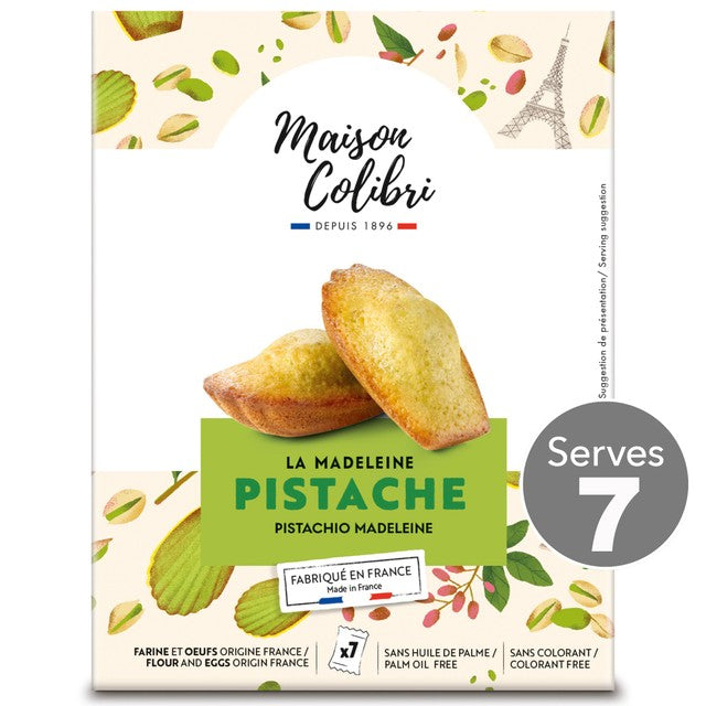 Maison Colibri pistachio madeleine 175g, imported from the UK