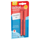 Berol Handwriting Pen Black Ink 2 Pack - British product