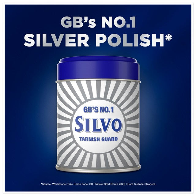 Silvo Metal Polish Cleaner Wadding 150ml (British brand)