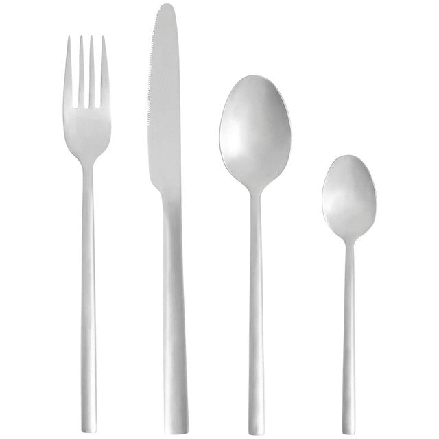 M&S Manhattan brushed silver cutlery set, 16-piece, imported from the UK