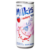 Lotte Milkis strawberry soda (British brand)