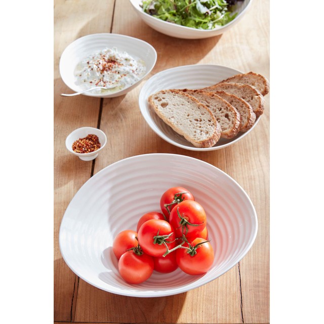 Portmeirion white porcelain salad bowl 33cm (British brand)