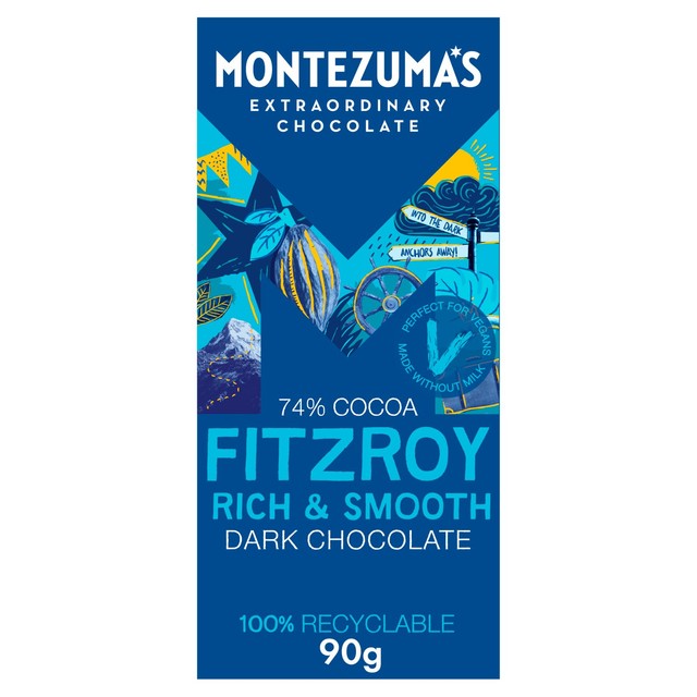 Montezuma's dark chocolate bar 90g, imported from the UK