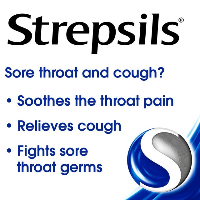 Strepsils Sore Throat & Cough Lozenges 24 per pack (British brand)