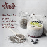 Rainforest Foods Organic Chia Seeds 300g, imported from the UK