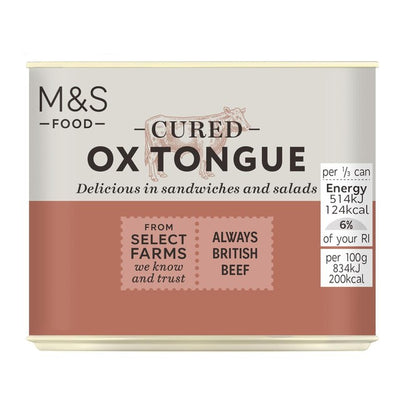 M&S M&S Cured Ox Tongue Canned Meat 184g- Buy online at McGrocer