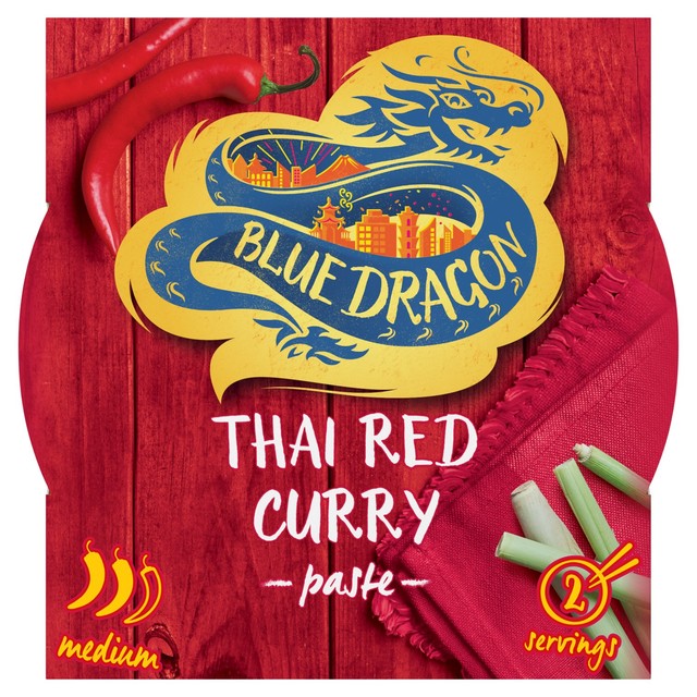 Blue Dragon Thai red curry paste 50g pot - British product