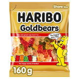 Haribo Goldbears fruit flavour jelly sweets 160g sharing bag, UK version