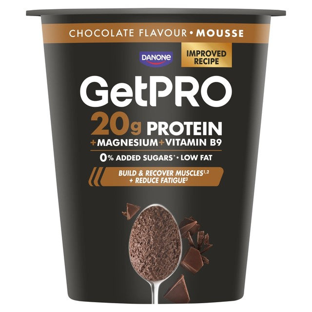 GetPro high protein dark chocolate mousse 200g - British product