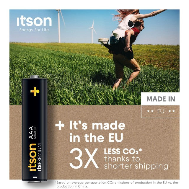 ITSON Itspremium AAA alkaline battery pack of 8, UK version