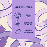 Pooch & Mutt health and digestion meaty dog treats, imported from the UK