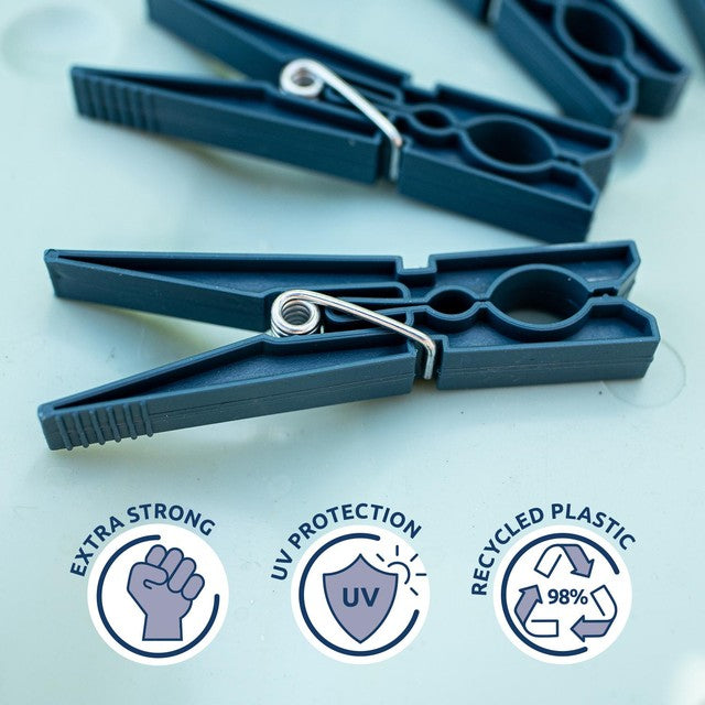George East recycled clothes pegs pack of 6 (British brand)