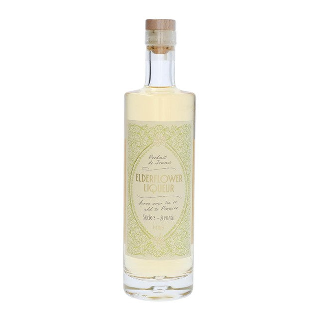 M&S elderflower liqueur 50cl, imported from the UK