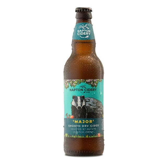 Napton Cidery Major Smooth Dry Cider 500ml, imported from the UK