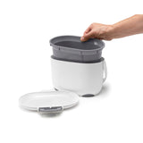 Addis kitchen compost caddy white grey 2.5L - British product