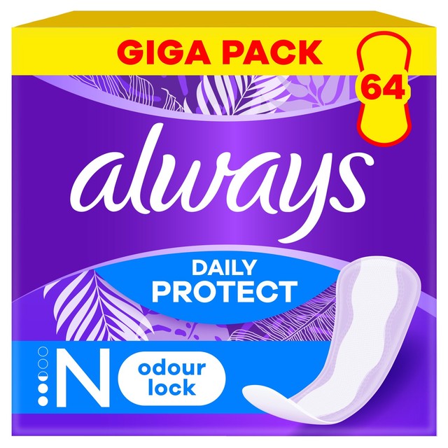 Always Dailies Normal panty liners value pack 64 count - British product
