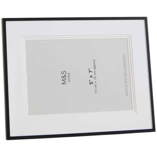 M&S layered mount photo frame black 5x7 inch (British brand)