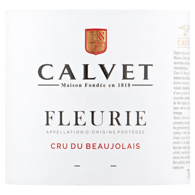 Calvet Fleurie Beaujolais red wine 75cl - British product