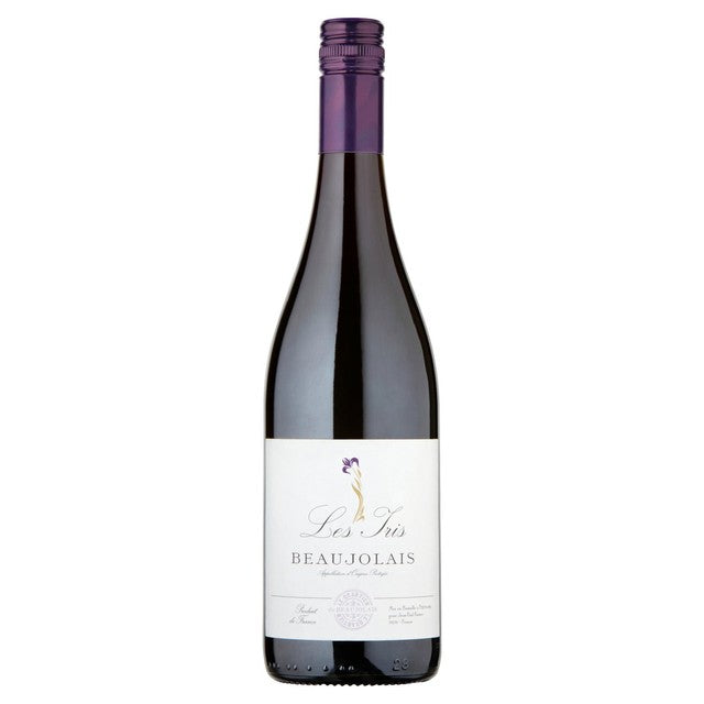 Les Iris Beaujolais red wine 75cl, UK version