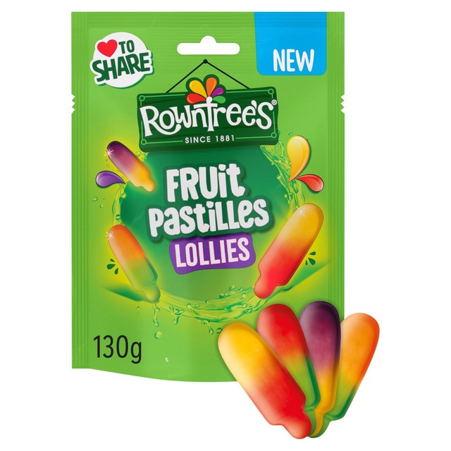 Rowntrees Fruit Pastilles Lollies sharing pouch 130g - British product