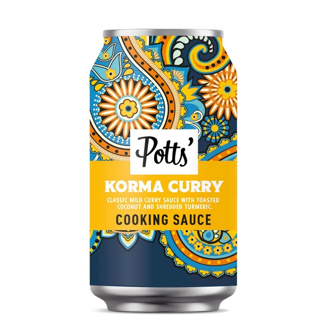 Potts Korma Curry Sauce mild and creamy sauce, UK version