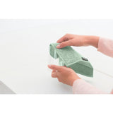 Brabantia microfibre cleaning pads jade green set of 3 16x22cm - British product