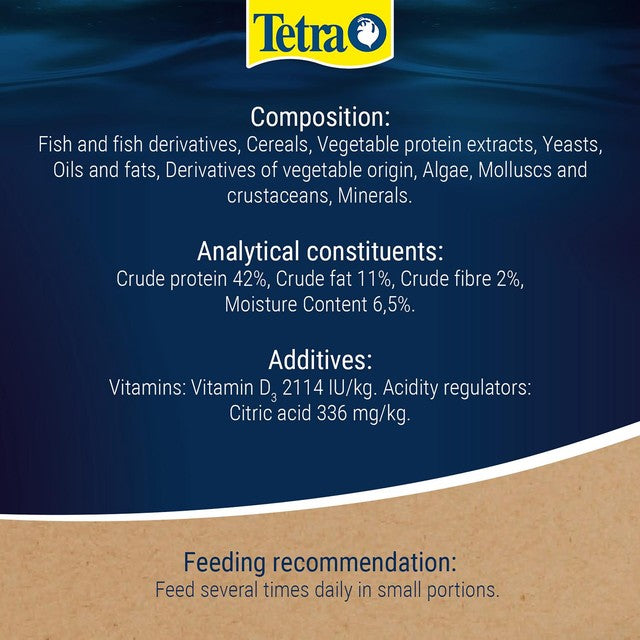 Tetra goldfish food flakes 20g (British brand)