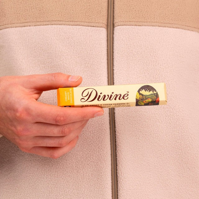 Divine white chocolate bar 35g - British product