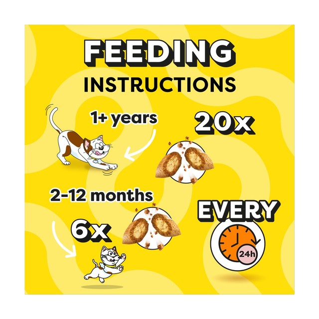 Dreamies cat treats variety snack box with chicken, cheese and salmon, 720g - British product