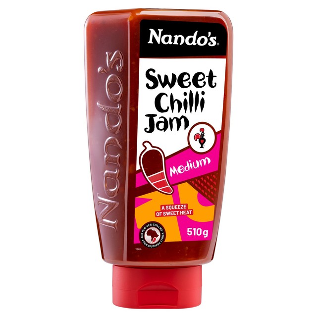 Nando's Sweet Chilli Jam 510g, imported from the UK