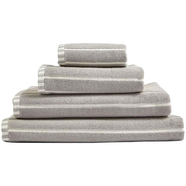 M&S Pure Cotton Bath Sheet Light Grey, imported from the UK