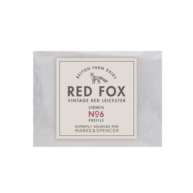 M&S Vintage Red Fox Red Leicester cheese 250g, imported from the UK