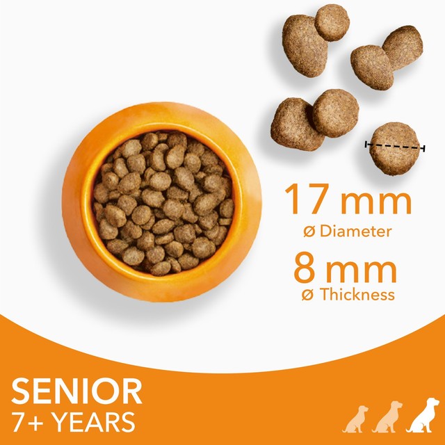 Iams senior large breed dog food with fresh chicken 12kg, UK version