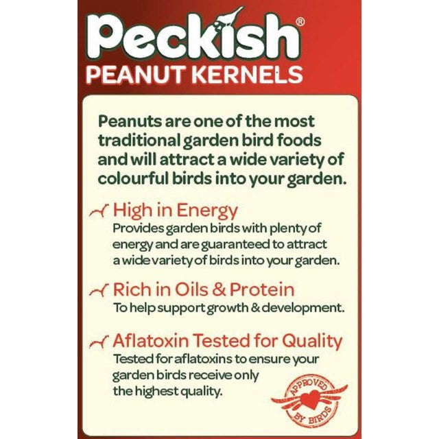 Peckish Peanuts for Wild Birds 1kg, imported from the UK