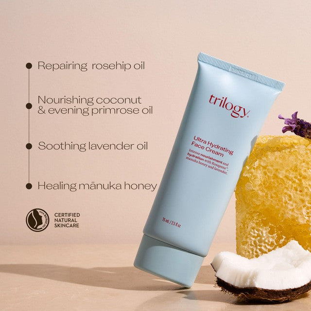 Trilogy Ultra Hydrating Face Cream 75ml (British brand)