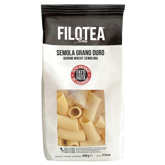 Filotea Rigatoni durum wheat pasta 500g - British product