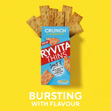 Ryvita sea salt cider vinegar flatbread 125g, imported from the UK