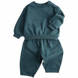 M&S children's dinosaur sweat outfit blue mix 18-24 months, imported from the UK