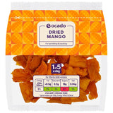 Ocado dried mango snack 100g, imported from the UK
