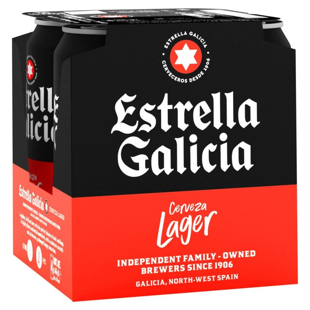 Estrella Galicia premium lager beer, UK version