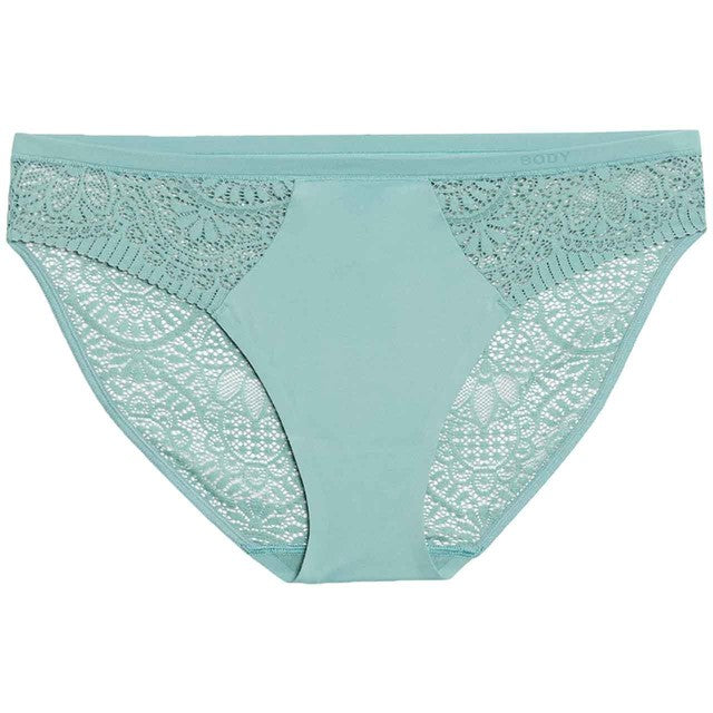 M&S women's high leg knickers in teal, size 12, imported from the UK