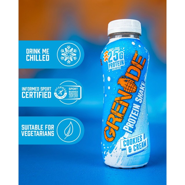 Grenade protein shake cookies and cream 330ml, UK version