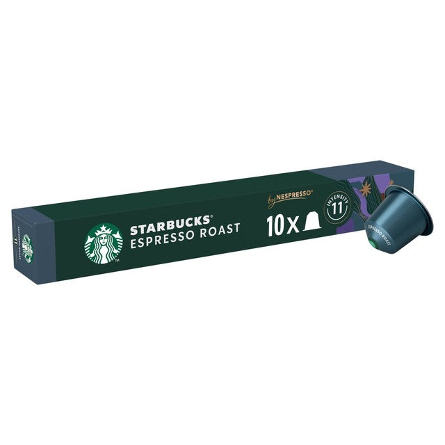 Starbucks Espresso Roast coffee pods 10 capsules (British brand)