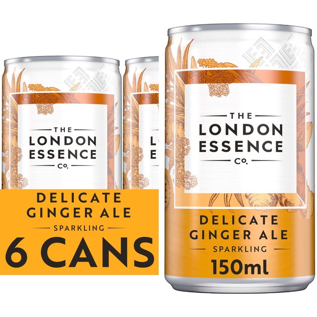 London Essence Co. delicate ginger ale 6 x 150ml cans - British product