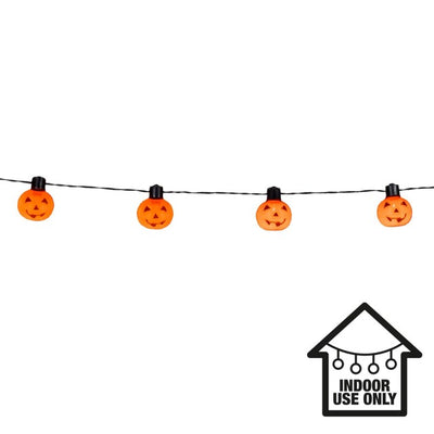 Boland Halloween Kürbis LED Lichterkette 175 cm