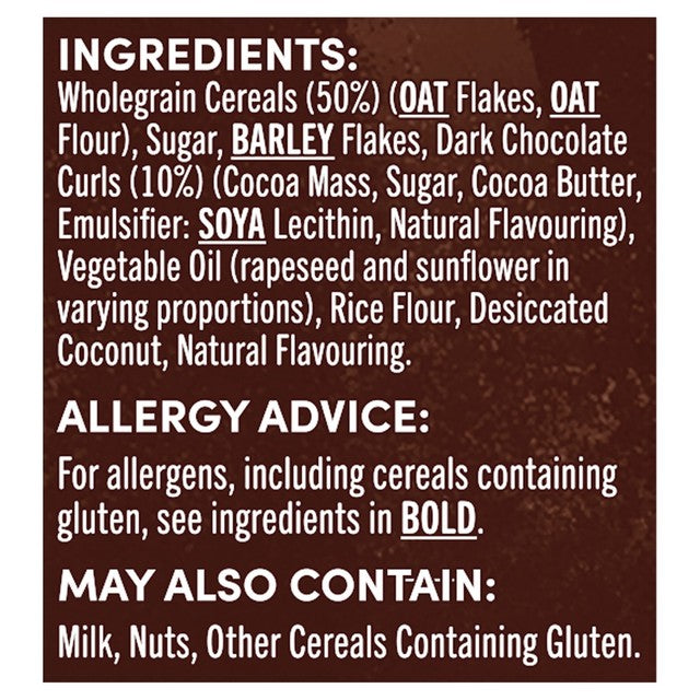 Jordans Country Crisp dark chocolate breakfast cereal 450g, UK version
