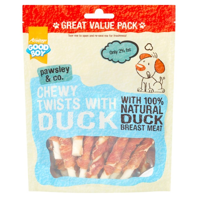 Good Boy Chewy Twists with Duck dog treats 320g, UK version