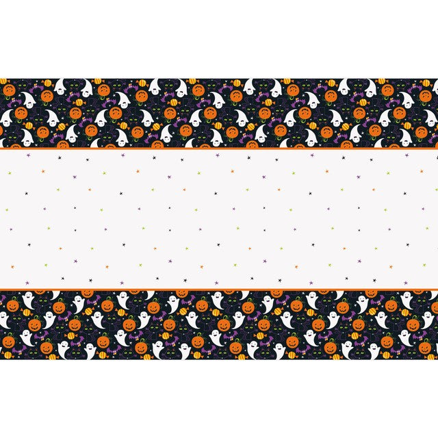 Unique Party Halloween plastic table cover 84x54 inch - British product