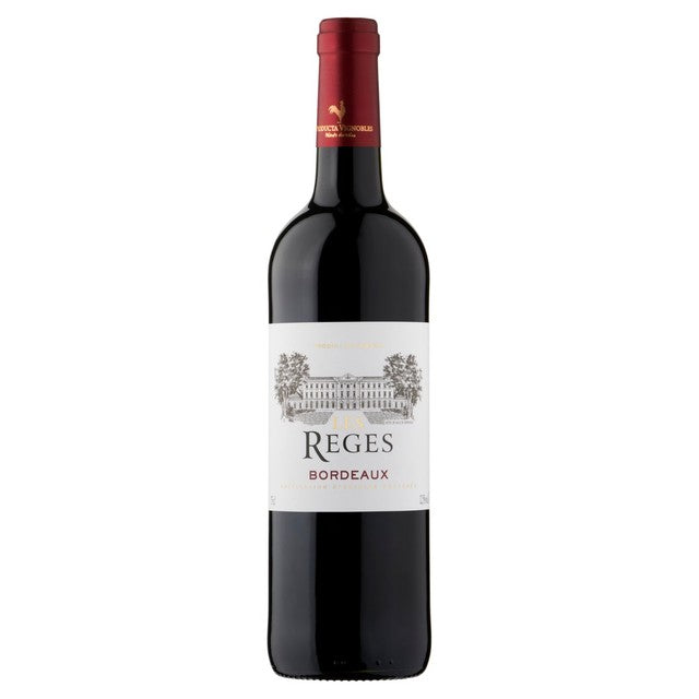 Les Reges Claret Bordeaux red wine 75cl, UK version