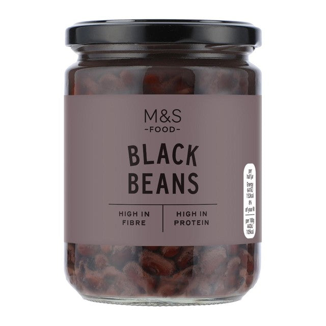 M&S black beans in water (British brand)